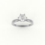 Witgouden solitaire ring