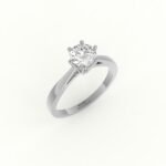 Witgouden solitaire ring