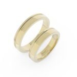 Gouden trouwring met inkeping